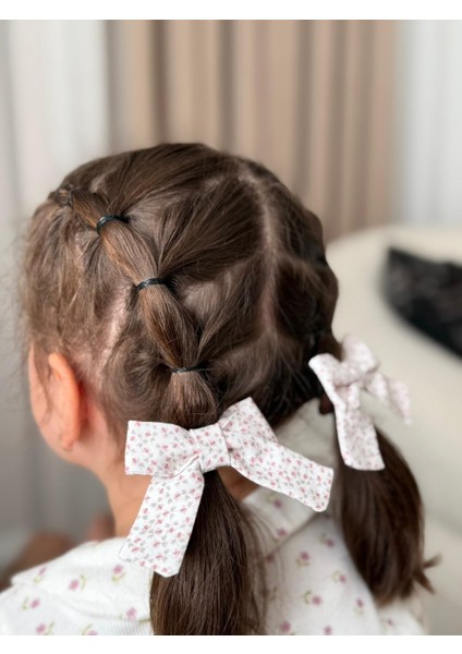 Kız Çocuk Ikili Fiyonk Toka Seti Çiçekli fiyatları