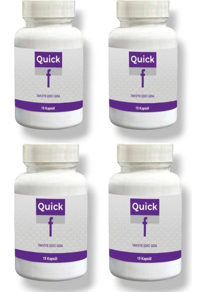 Quick F 15'li Diyyet Destekleyici Takviye Za.yıflama Yaz Hazırlık Seti x 4 Adet