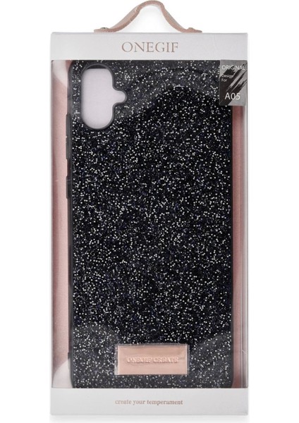 Onegif Samsung Galaxy A05 Bright Simli Kapak - Pembe modelleri
