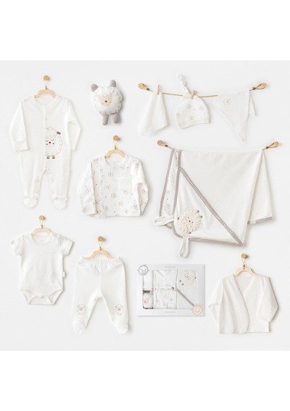 Andywawa AC25561 Newborn Set Tinny Ships 10'lu Hastane Çıkışı Ekru