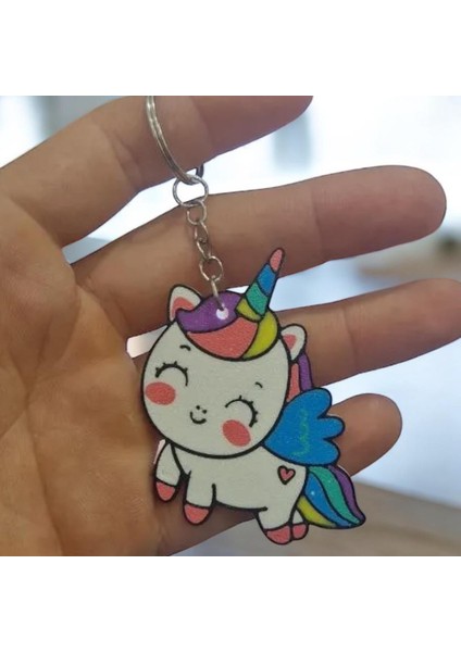 Unicorn Sevimli Figür Karakter Anahtarlık