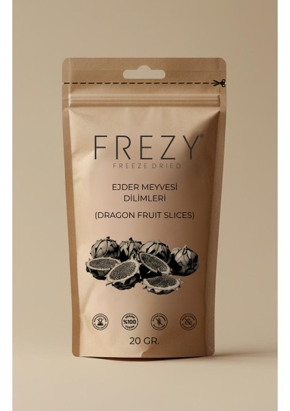 Freeze Dry (Dondurularak Kurutulmuş) Dörtlü Egzotik Meyveler Ananas Mango Muz Ejder Meyvesi 4X20GR. fırsatları