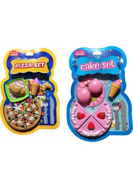 Tableware Food Küçük Pasta Seti Tableware Food Küçük Pizza Seti