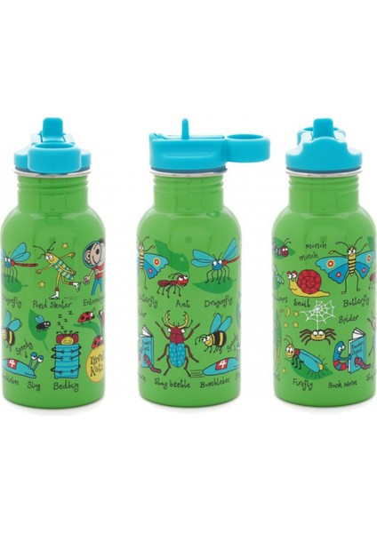 2'li 400ML Pipetli Paslanmaz Çelik Matara Bugs- Ocean modelleri