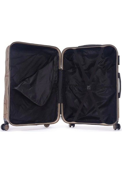 WX-300 Yaprak Baskılı Büyük Boy Valiz / Seyahat Bavulu