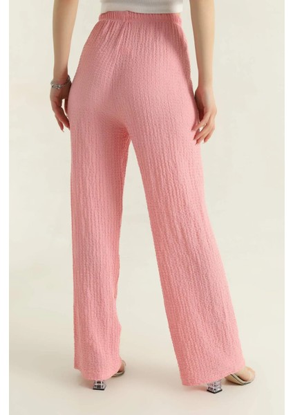 Beli Lastikli Gofre Kumaş Palazzo Pantolon indirimleri