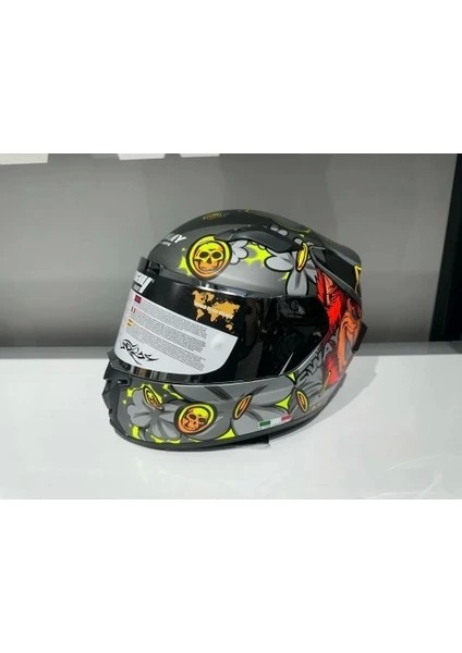 Kask Sway Sw 820 Badboy Full Face Gümüş Vizör