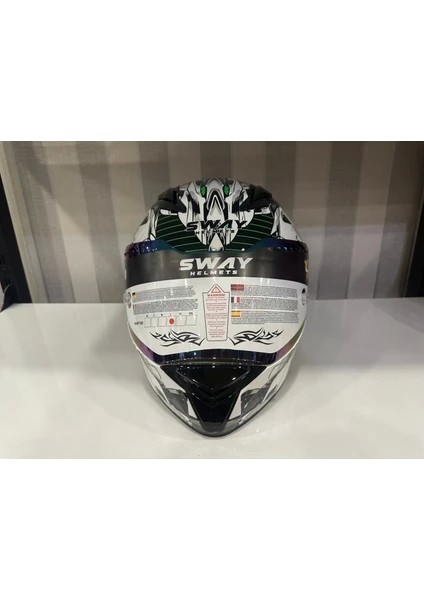 Kask Sway Sw 850 Whıte/green Full Face