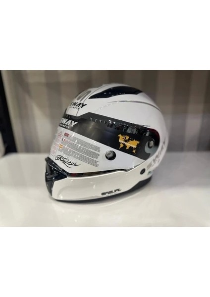 Kask Sway Sw 850 Whıte/silver Full Face modelleri