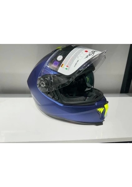 Kask Sway SW-865 Mat Mavi Güneş Gözlüklü fiyatları