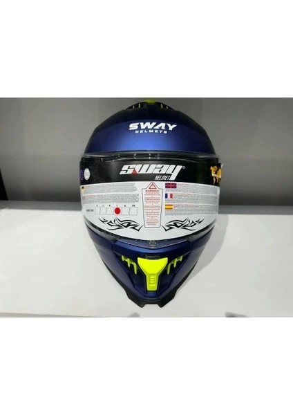Kask Sway SW-865 Mat Mavi Güneş Gözlüklü fırsatları