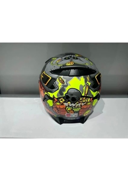 Kask Sway Sw 820 Badboy Full Face Gümüş Vizör fırsatları