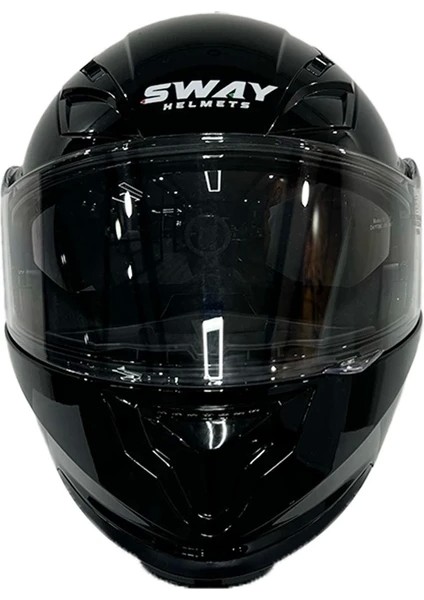 Kask Sway 926 Parlak Siyah Çene Açılır