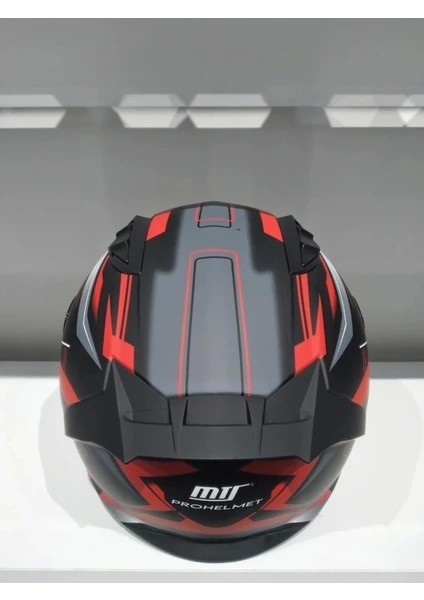 Mts Kask Mts Pro 801 Twılgh Güneş Gözlüklü Mat Gri/kırmızı fırsatları
