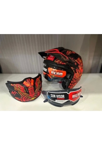 Kask mt Streetfighter Sv S Hellish B5 Mat Turuncu modelleri
