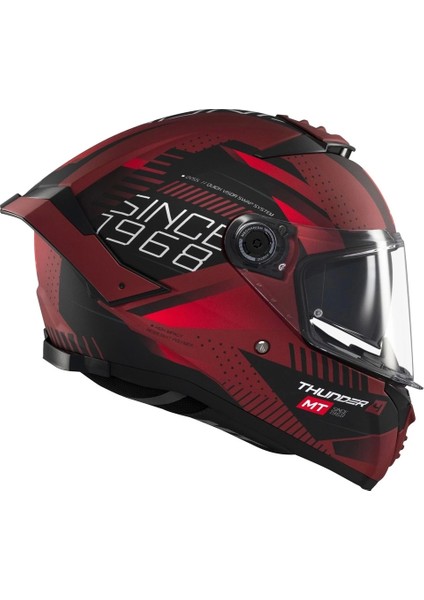 Kask mt Thunder 4 Sv Luminence D5 Mat Kırmızı
