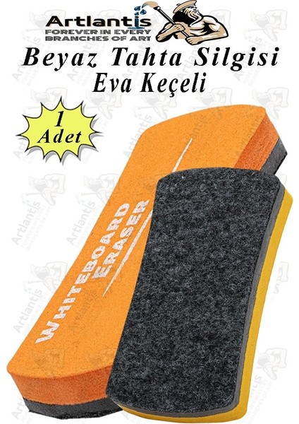 Yazı Tahta Silgisi Eva 1 Adet Beyaz Yazı Tahtası Silgisi Kaliteli Keçe Uçlu Eva Okul Sınıf Ofis Kuru Silgi