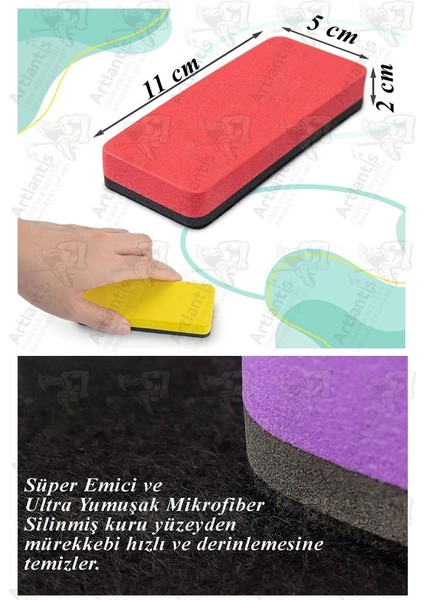 Yazı Tahta Silgisi Eva 1 Adet Beyaz Yazı Tahtası Silgisi Kaliteli Keçe Uçlu Eva Okul Sınıf Ofis Kuru Silgi fiyatları