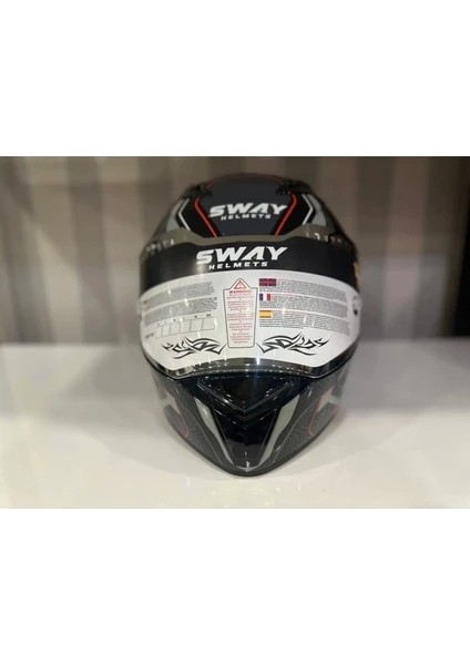 Kask Sway Sw 850 Black/whıte Full Face
