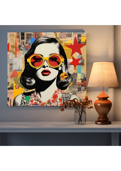 Vintage Dergi Koleksiyonu Kanvas Tablo Baskı fiyatları