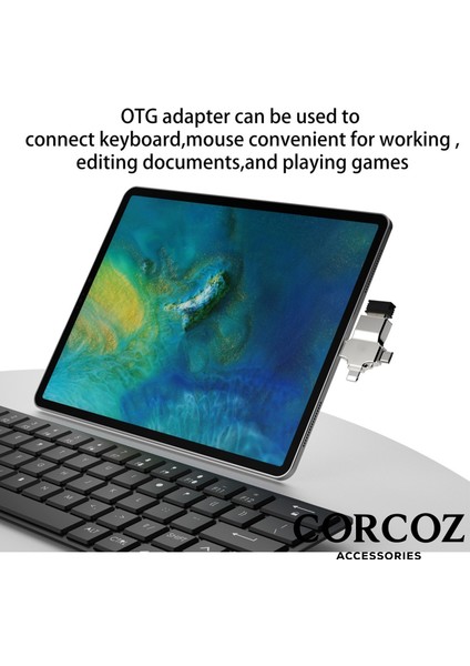 Lightning Type-C Micro To USB 3.0 Bellek Okuyucu Adaptör - CZ59 fırsatları