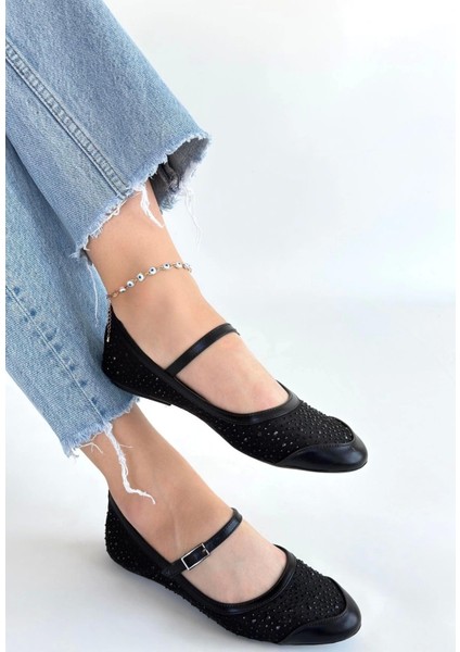 Toyan Siyah Cilt Babet Ayakkabı modelleri