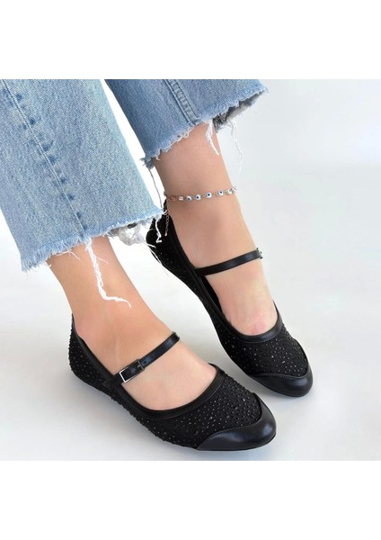 Toyan Siyah Cilt Babet Ayakkabı fırsatları
