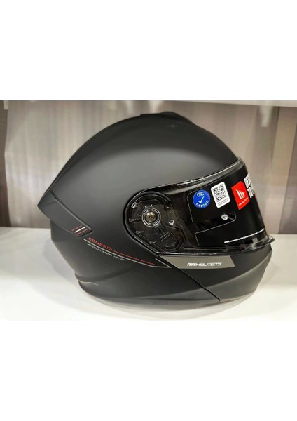 Helmets Kask mt Genesis Sv A2 Çene Açılır Mat Siyah indirimleri