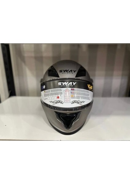 Kask Sway 926 Mat Titanyum Çene Açılır