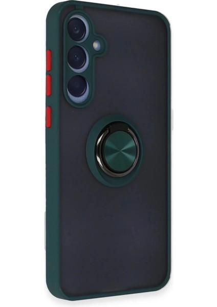 Newface Samsung Galaxy A35 5g Kılıf Montreal Yüzüklü Silikon Kapak - Yeşil fiyatları