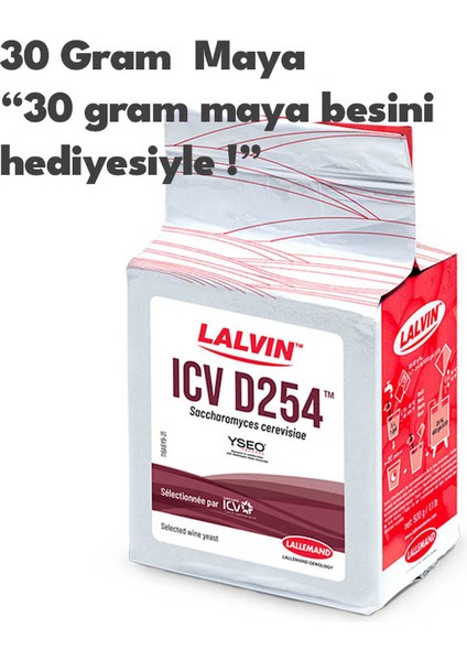 Lalleman Lalvin D254 ŞARAP Mayası 30 Gram