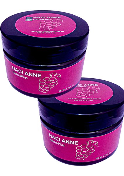 Hacı Anne Hemeroid Sızıları Şisliği Azaltıcı Agrı ve Masaj Kremi 250 ml 2 Adet