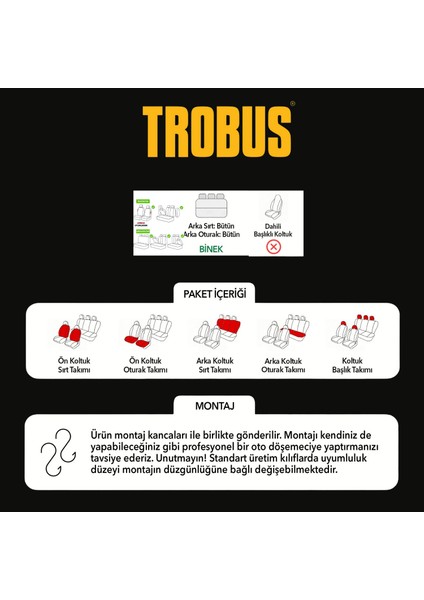 Toyota Avensis (2002 Öncesi) 1997–2002 Bakü Pulse Serisi Raşel Siyah Kırmızı Koltuk Kılıfı indirimleri