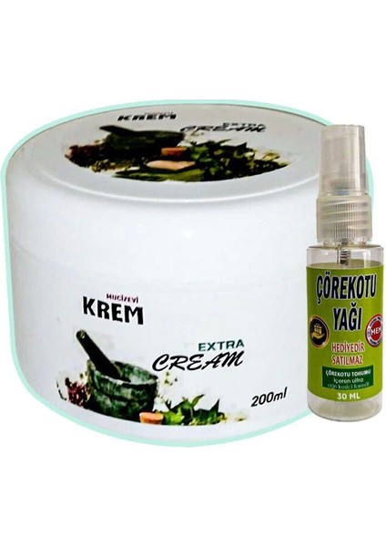 Mucizevi Krem Ekllem Kas Agrılarına Bakım Masaj Kremi 125 Ml+30 ml Çörek Otu Yağı ile