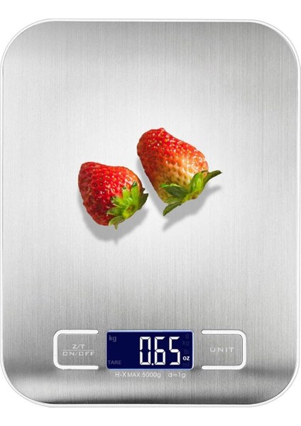 Hassas Ölçüm Dijital Mutfak Tartısı, 5 kg Kapasite, LED Ekran, Şık ve Kullanışlı