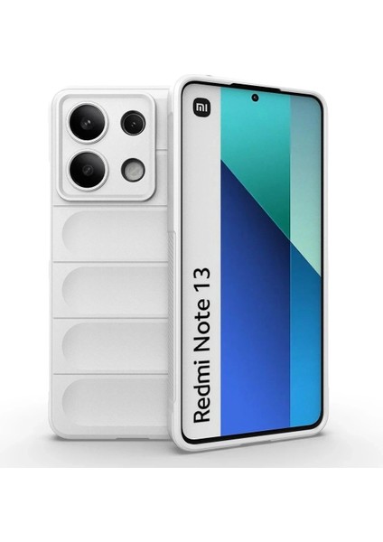 Newface Xiaomi Redmi Note 13 4g Kılıf Optimum Silikon - Krem