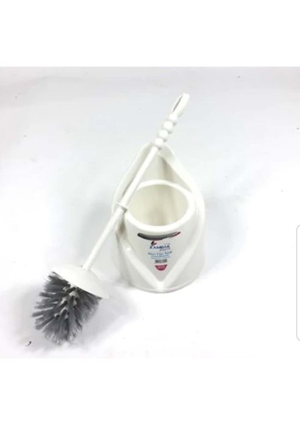 Beyaz Plastik Klozet Fırçası, Hijyenik ve Pratik Temizlik Aracı