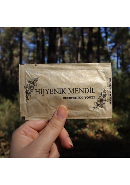 Kraft Islak Mendil (Tek Kullanımlık) Baskılı 7X12 5000 Adet fırsatları