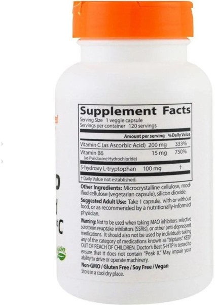 5-Htp Enhanced With Vitamins B6 & C, Doctor's Best Relax Mood Serotonin fiyatları