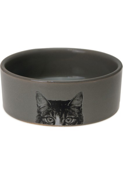 Karlıe Seramik Kedi Mama Kabı Gri 250 ml Sptgl