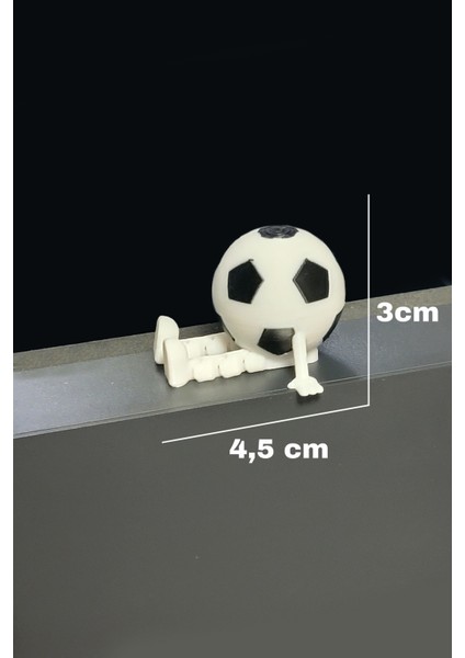 2'li Futbol Topu Figürlü Dekoratif Masa Üstü Biblo - Bioplastik modelleri