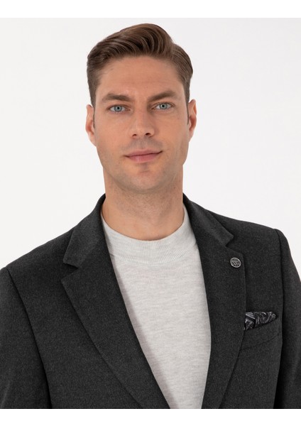 Erkek Antrasit Slim Fit Ceket 50311398-VR006 fiyatları