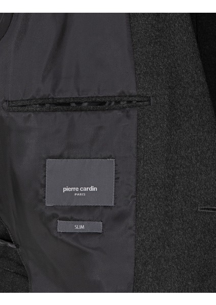 Erkek Antrasit Slim Fit Ceket 50311398-VR006