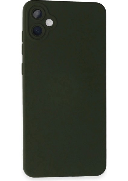 Newface Samsung Galaxy A05 Kılıf Nano Içi Kadife Silikon - Koyu Yeşil