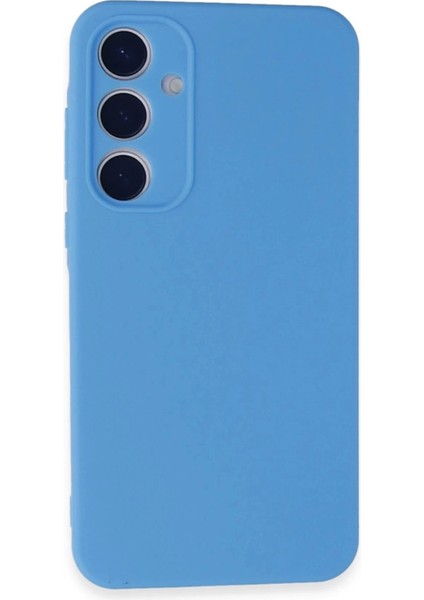 Newface Samsung Galaxy A35 5g Kılıf Nano Içi Kadife Silikon - Mavi