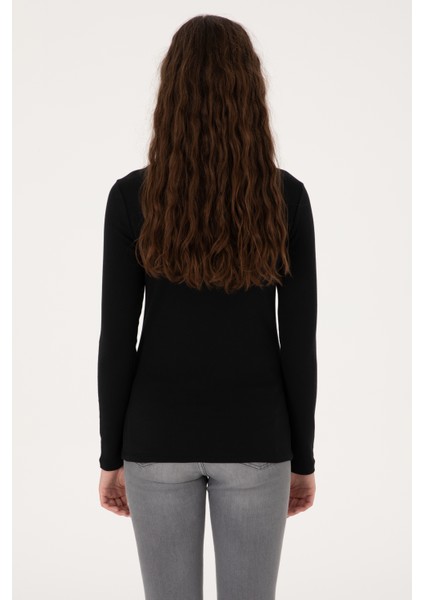 Kadın Siyah Sweatshirt 50315419-VR046 indirimleri