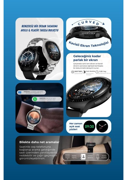 Watch Hx-4 Pro Harvox Akıllı Saat Apple iPhone ve Android Tüm Telefonlara Uyumlu fiyatları