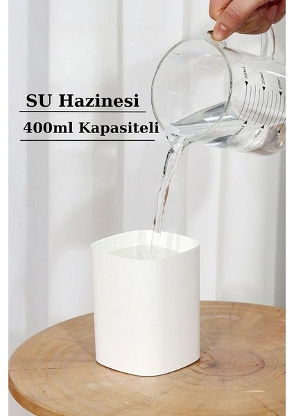 H2''oo Humidifier 400 ml Ultrasonik Hava - Oda- Araç Nemlendirici Buhar Makinesi Aroma Difüzörü fiyatları