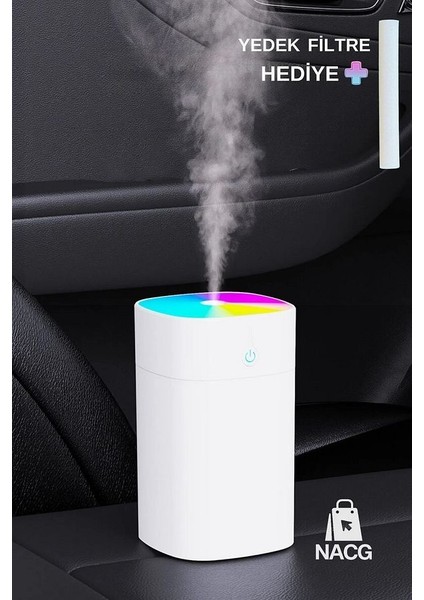 H2''oo Humidifier 400 ml Ultrasonik Hava - Oda- Araç Nemlendirici Buhar Makinesi Aroma Difüzörü modelleri