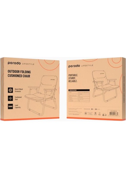 Lifestyle Katlanabilir Kamp Sandalyesi, Kahverengi, 150 kg Kapasiteli fiyatları